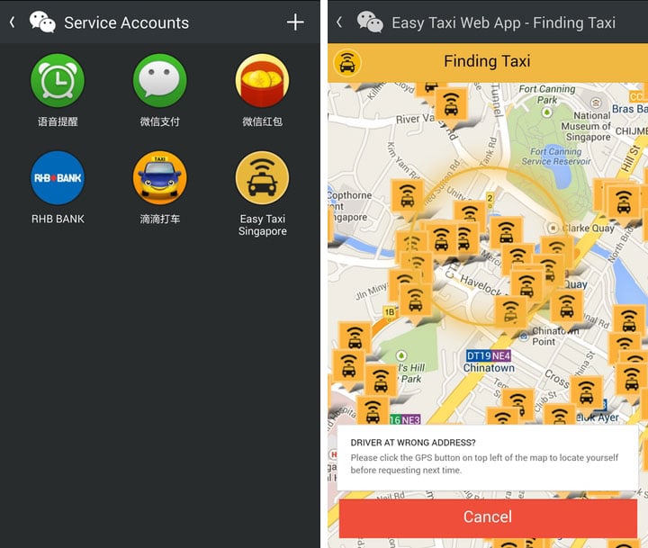 WeChat Easy Taxi